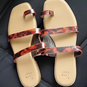 Target Brown Tortoise Shell Sandals